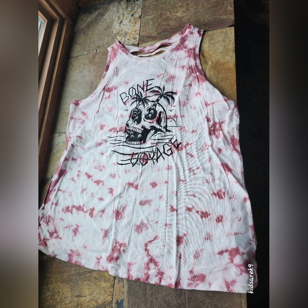 Bone Voyage Tie-Dye Tank Top